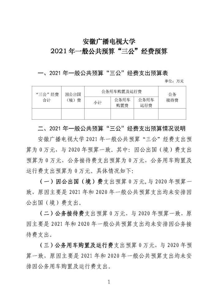 安徽广播电视大学2021年“三公”经费预算.jpg