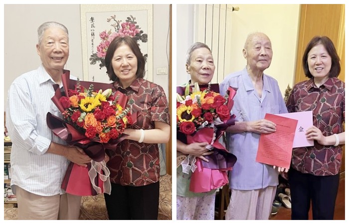党委书记、校长杜爱玉走访慰问老干部、老党员及省级劳动模范